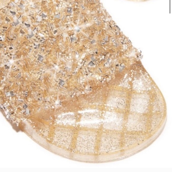 Restock Dripping embellished gold silver sandal - Picture 5 of 9